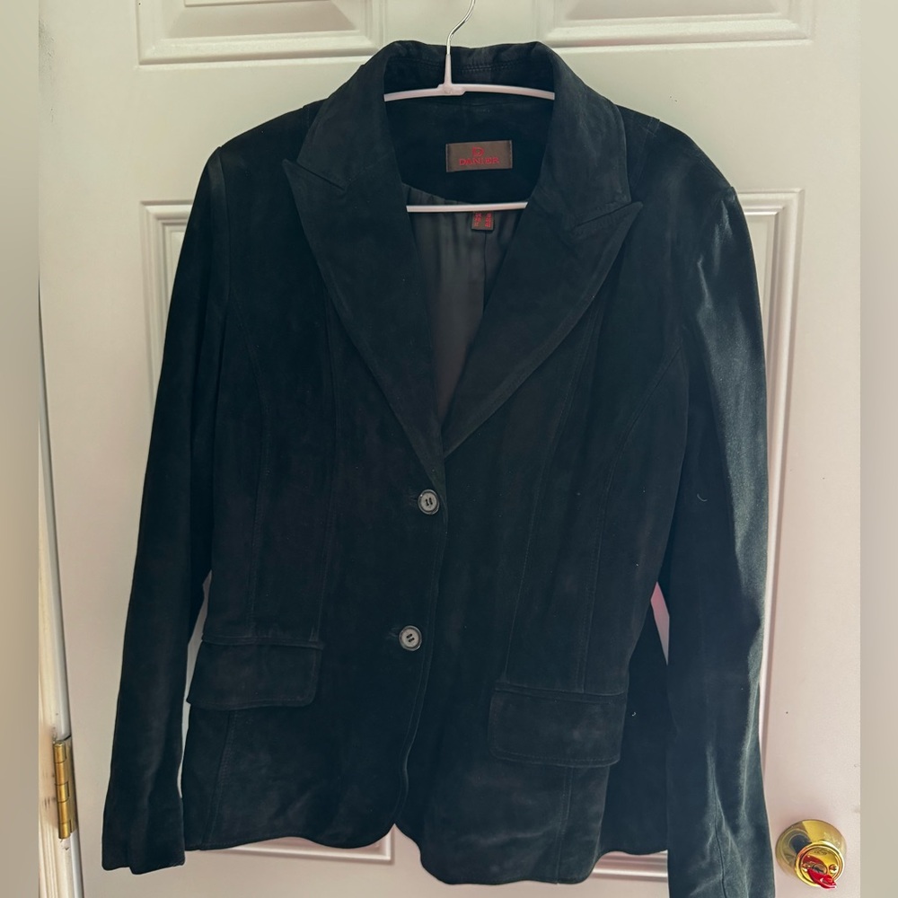Danier Black Suede Blazer